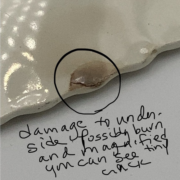 Southern Potteries Blue Ridge Hand Painted 12” Round Platter - Picture 14 of 14